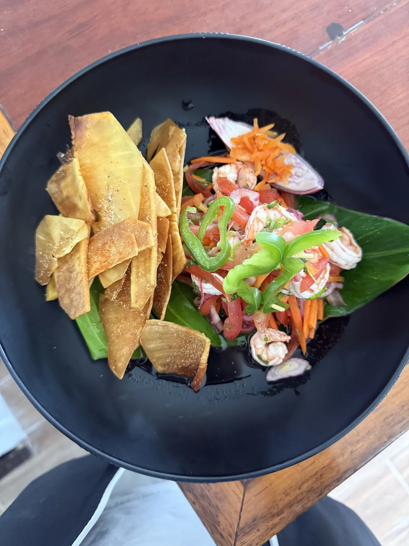 Fresh island dish at Bounty Bay