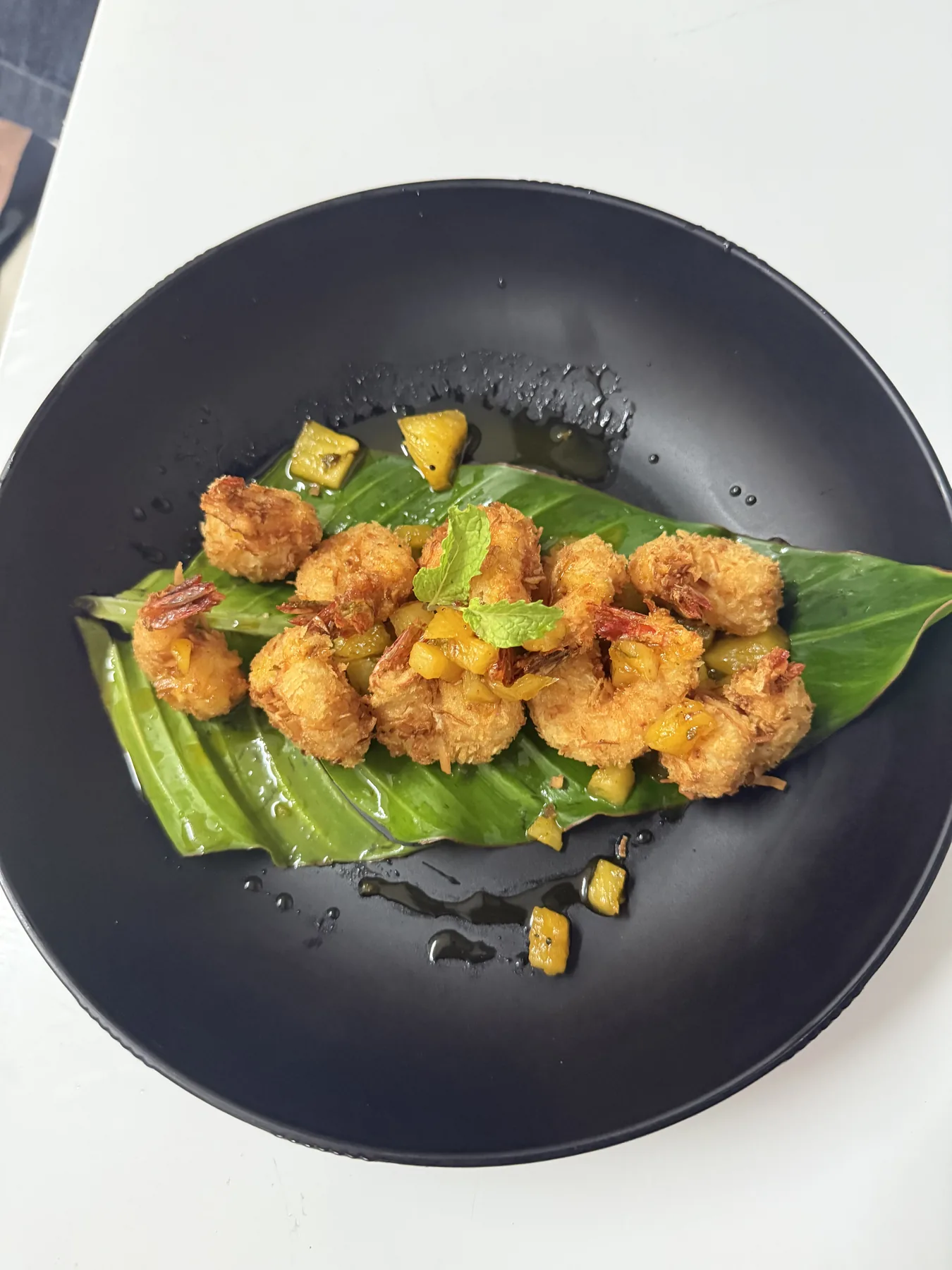 Shrimp dish at Bounty Bay