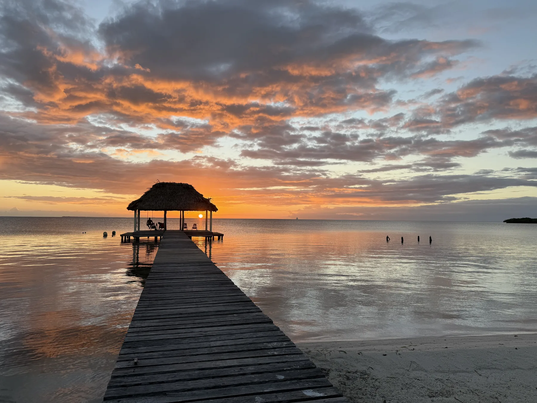 Bounty Bay dock sunset